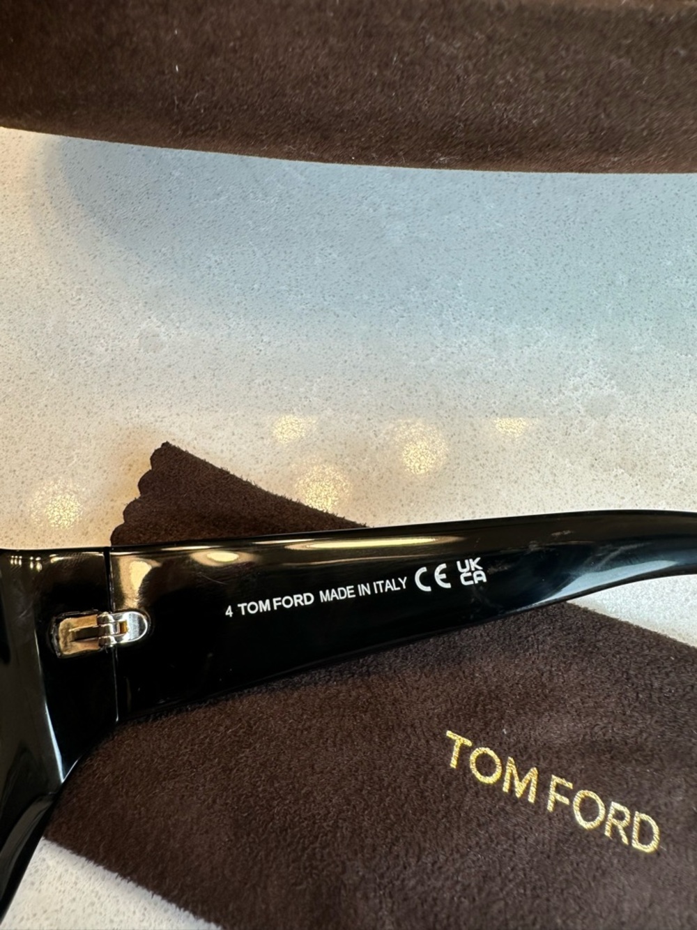 Tom Ford Black Cat-Eye Sunglasses - Picture 8 of 11